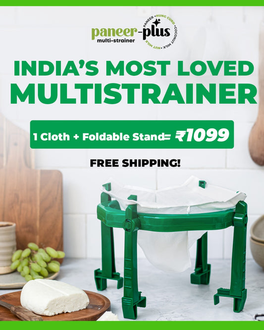 PANEER+ DEAL, 1 clothes + Foldable stand (recommended). PANEER & HUNG CURD