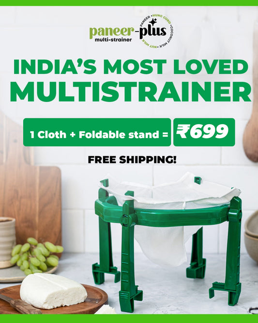 PANEER+ DEAL, 1 clothes + Foldable stand (recommended). PANEER & HUNG CURD
