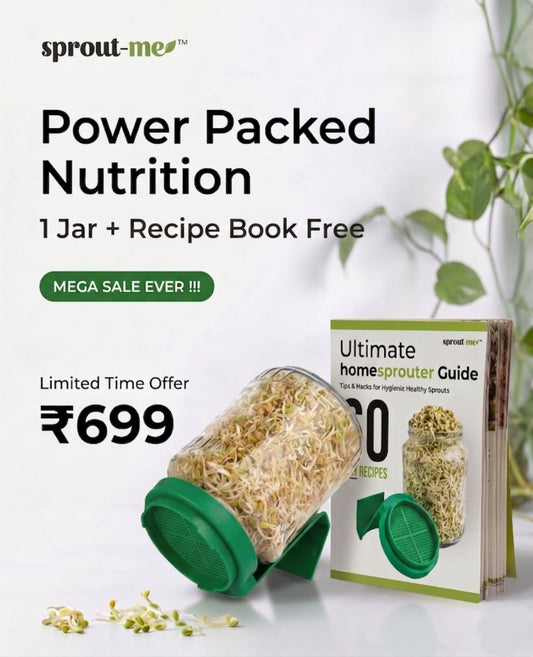 Single Glass Jar + 60 Recipe Book -  ₹699
